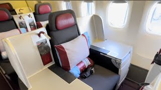 Austrian Airlines Business Class | TRIP REPORT | & throne seat review + service and tour of cabin