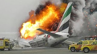 Desperate Escape  Boeing 777 Crashes in Dubai (Emirates Flight 521)