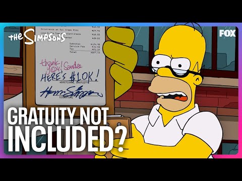 How Homer Accidentally Became A Tipping God | The Simpsons