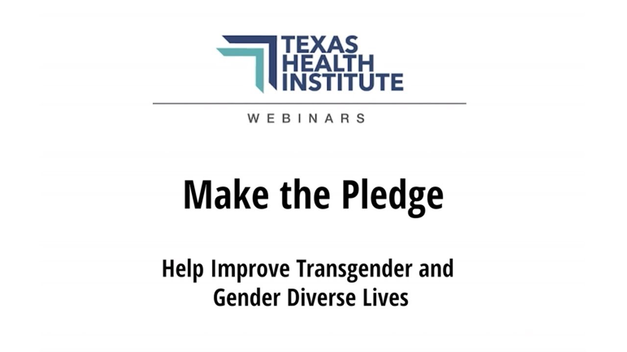 Make The Pledge: Help Improve Transgender and Gender Diverse Lives