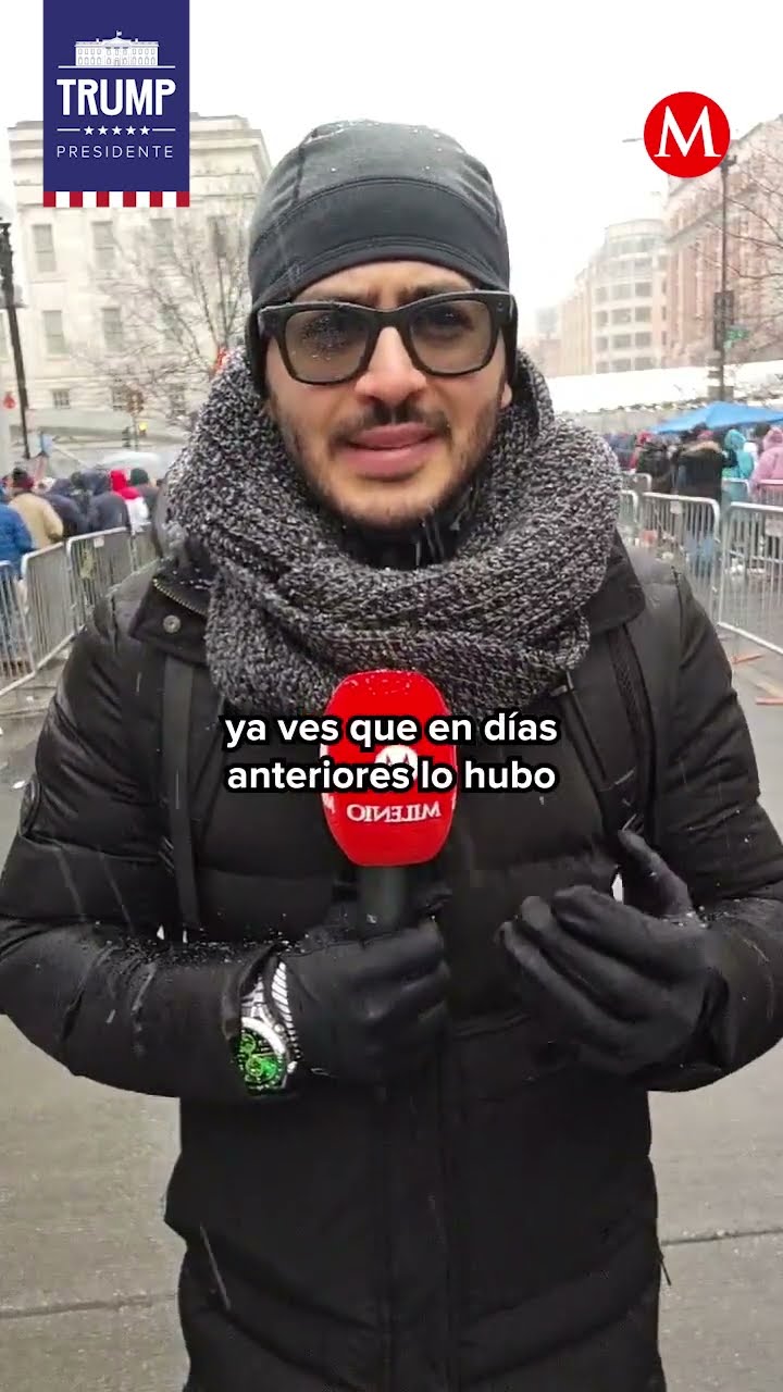 Washington bajo el frío y la nieve para el regreso de Donald Trump