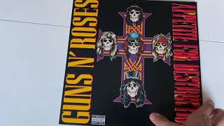 GUNS AND ROSES APPETITE FOR DESTRUCTION LP UNBOXING