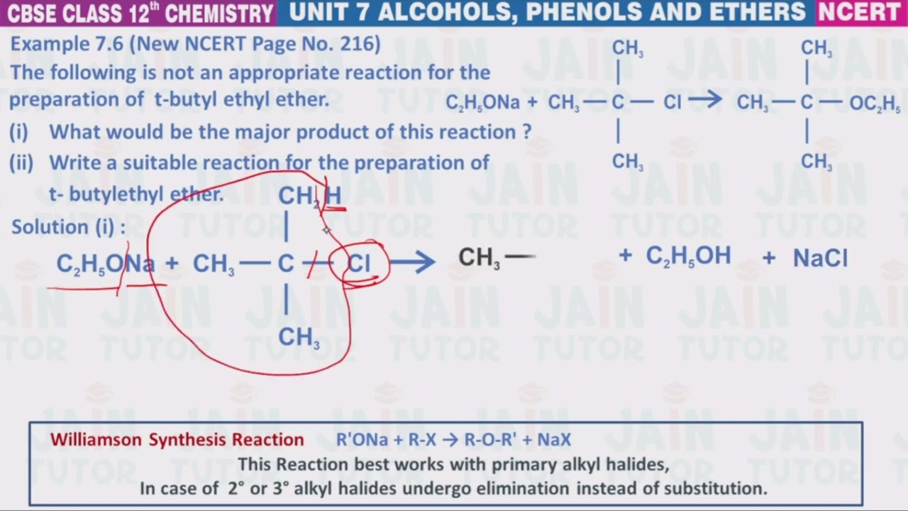 example 7.6 class 12 chemistry |alcohol phenol ether ncert solutions| class 12 chemistry example 7.6