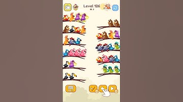 Bird sort color | Level 126... #youtubeshorts #ytshorts
