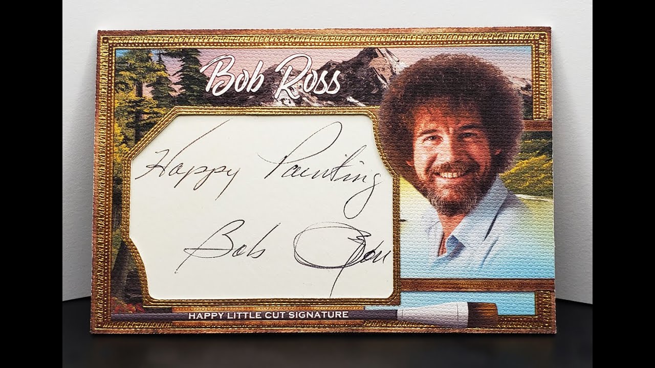 Bob Ross Custom Cut Signature Custom - On Canvas!