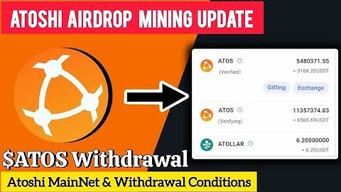 Atoshi Big Update: MainNet + $ATOS Withdrawal Rules You Must Complete Now!