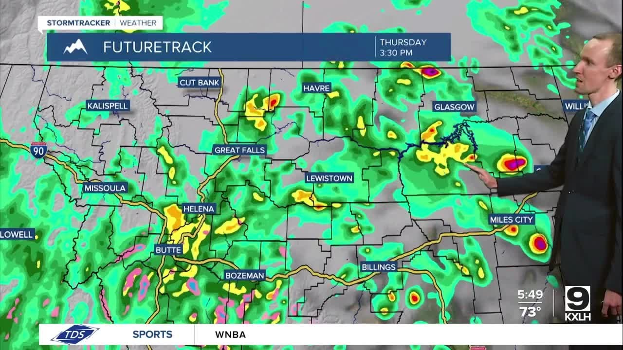 Widespread showers and thunderstorms around through Friday morning ...