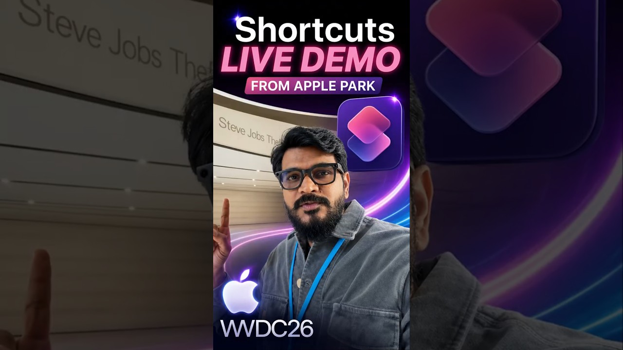 Apple Intelligence in Shortcuts : Live Demo from Apple Park | iOS27 & iPadOS27 #WWDC2026 #iOS26