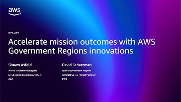 AWS re:Invent 2025 - Accelerate mission outcomes w/ recent AWS government regions innovations-WPS204