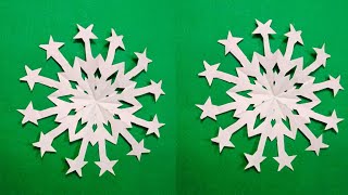 How to make an easy snowflake // Snowflake making tutorial part 3 // #snowflakes #easy #diy