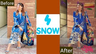 How To Edit Pictures in Snow App || How to use Snow App || Snow app ma pictures edit Kasy karein screenshot 5