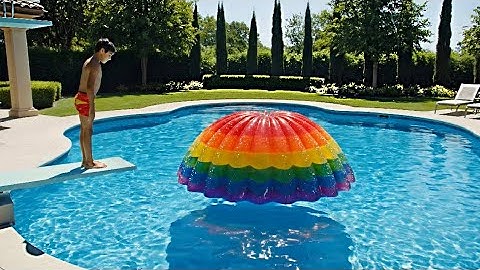 Which Impossible Pool Would You Jump In? 🌈 | Oddly Satisfying AI ASMR