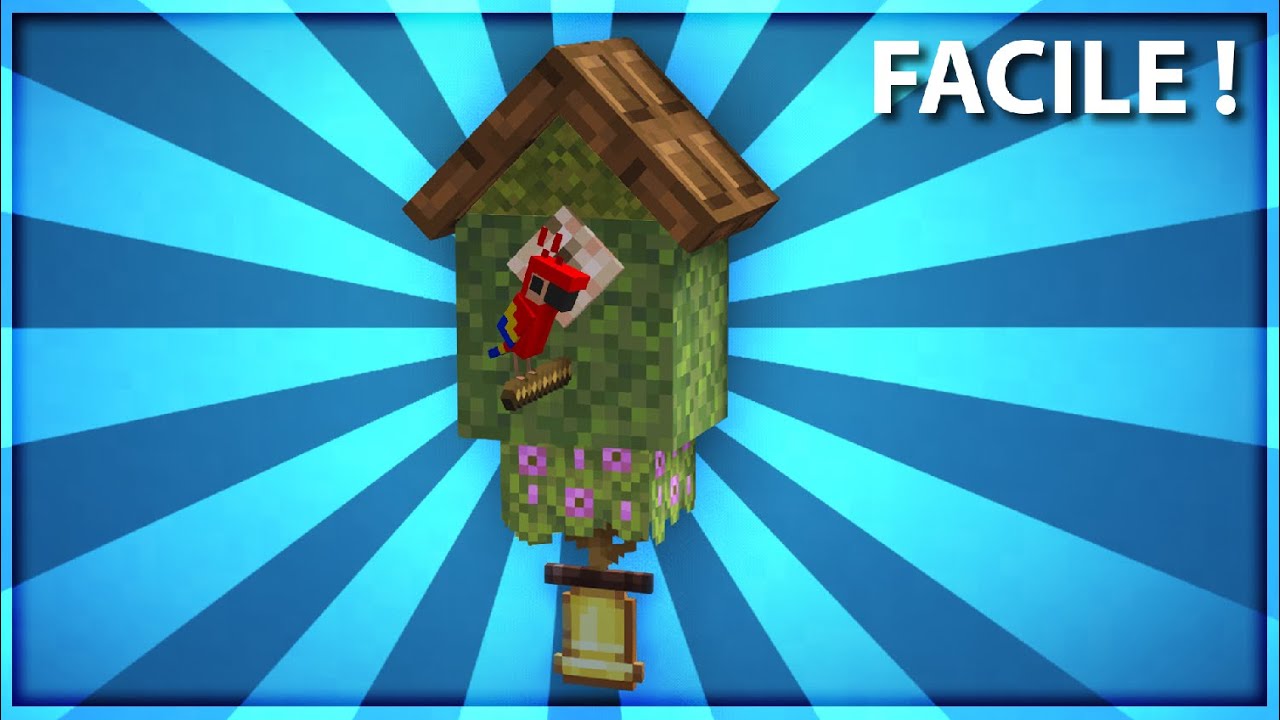COMMENT FAIRE UN NICHOIR A PERROQUET ULTRA RÉALISTE DANS MINECRAFT