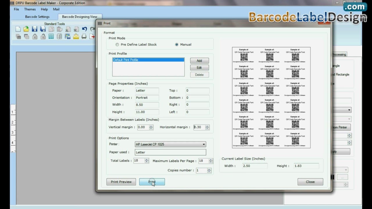 Learn how to create and print barcode labels with QR code using DRPU ...