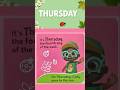 Learn Days of the Week | Days of the Week Song #cocomelon #toddlerlearning #shorts