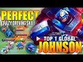 PERFECT DRIVING SKILL TOP 1 JOHNSON COMBO - TOP 1 GLOBAL JOHNSON Bagadim. - MOBILE LEGENDS