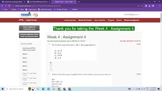 Digital Circuits Week 4 Assignment Solution NPTEL nptel iit nptel2023 solution nptel_assignment