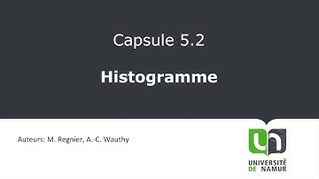 Vidéo 5.2 Histogramme