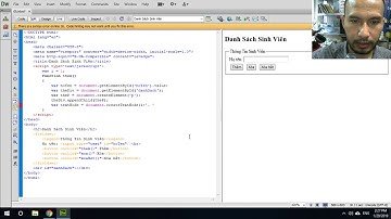Thêm và xóa dữ liệu với JavaScript - Bài 5 | Tủ Sách Vàng