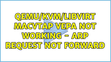 QEMU/KVM/libvirt macvtap VEPA not working - ARP request not forward