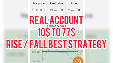 Real Account Of A Student | Best Binary Options Strategy | Rise Fall @internetforsuccess5698