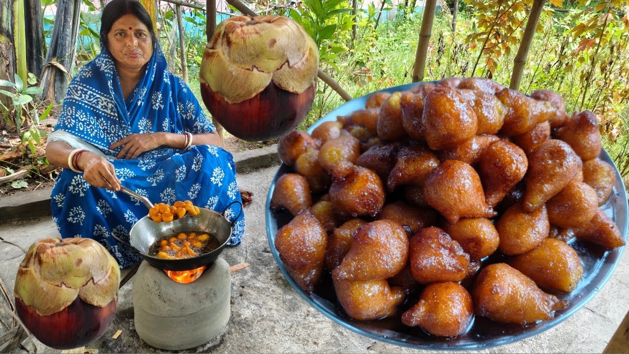 বর্ষার পাকা তাল দিয়ে পাকা তালের তুলতুলে রসবড়া রান্না মুখে দিলে ...
