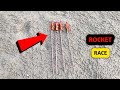 Cock Lunik Express Rocket Race | Crackers Experiment