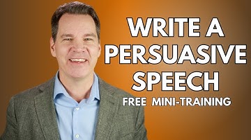 How to Write a Persuasive Speech