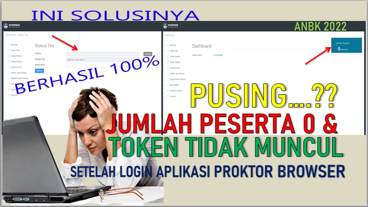 Solusi Jumlah Peserta Nol & Token Tidak Muncul pada Aplikasi Proktor Browser ANBK 2022