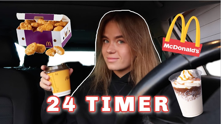 JEG SPISTE KUN MCDONALDS I 24 TIMER