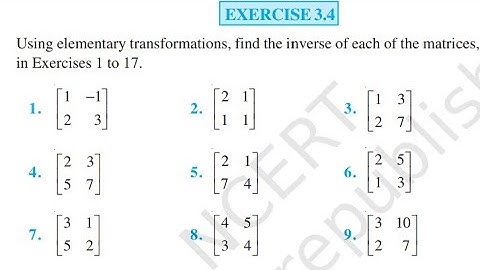 EX-3.4 Q1 TO Q18 SOLUTIONS OF MATRIX NCERT CHAPTER-3 CLASS-12 th