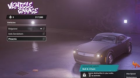 Saints Row -  How to add vehicles to your garage