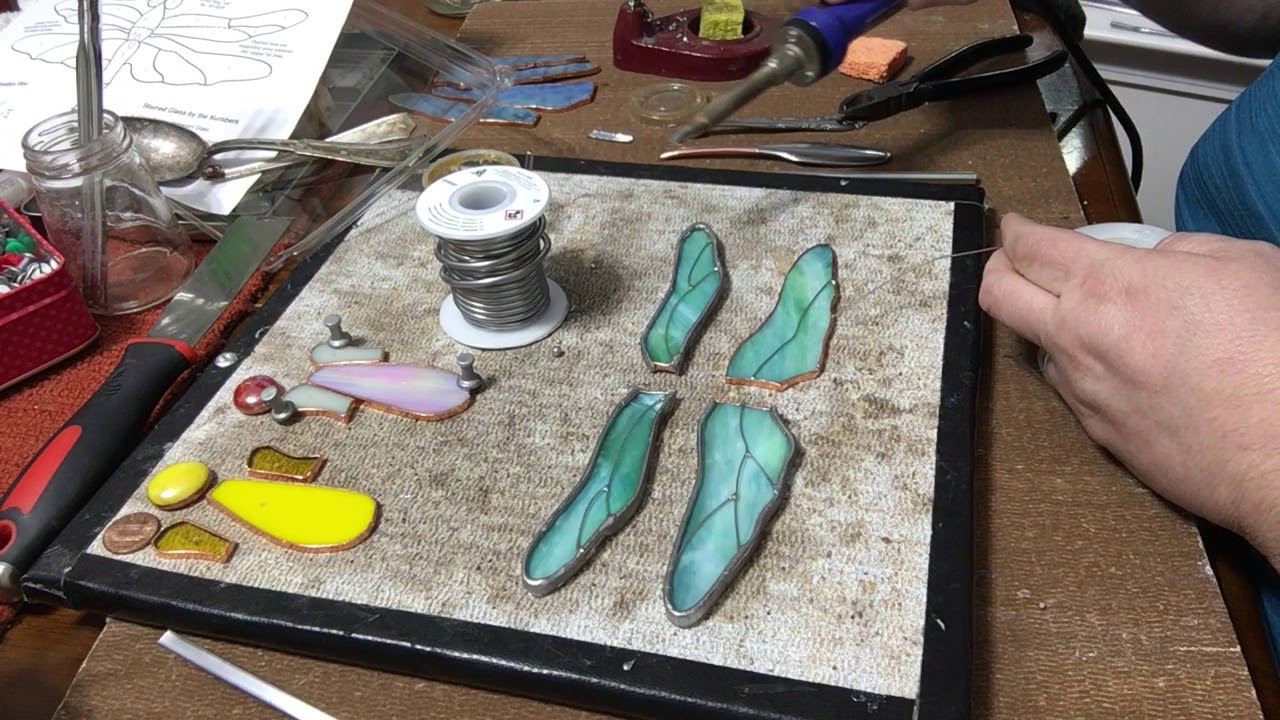 How to use hobby came pretinned wire and silverware in your stained glass 