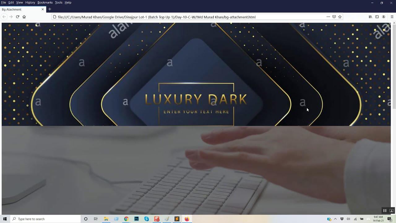 Dinajpur Web Design & Development | Batch Top Up 1 | Day 11 | Background, Float & Flex Introduction