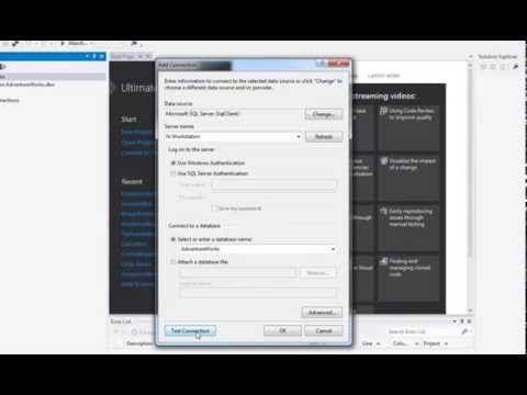 How to Connect Visual Studio 2012 with SQL Server 2008 | 2012 ?