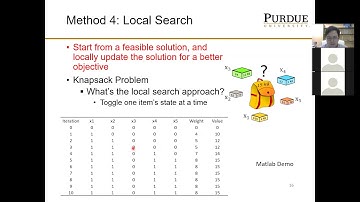 MET 503 Lecture 17:  Discrete Optimization (2)