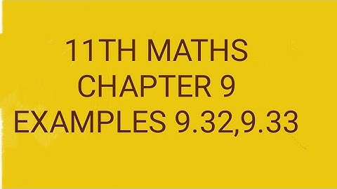 11TH MATHS/CHAPTER 9/EXAMPLES 9.32,9.33/LIMITS AND CONTINUITY                  (@@MATHSSTUDENT )
