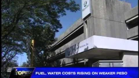 Fuel, water costs rising on weaker peso