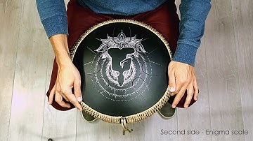 Guda Coin Brass overtone tongue pan. Hijaz/Enigma scale