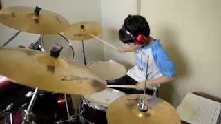 Smells Like Teen Spirit - Nirvana - Drum Cover By 10 Year Old Joh Kotoda