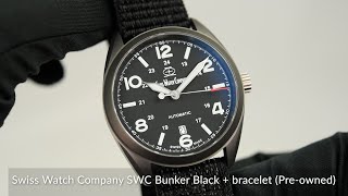 Swiss Watch Company Swc Bunker Black Bracelet Pre-Owned