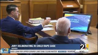 Jury deliberating in child rape case