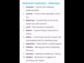 Advanced English Vocabulary Words to Elevate Your Language