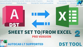 CAD Sheet set to/from Excel - Professional version: Part 2 - DST Tool screenshot 5
