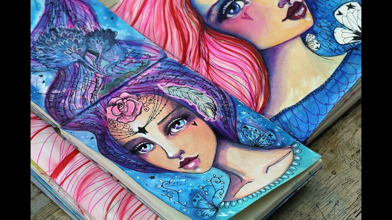 Jane Davenport Supplies - Unboxing + Art Journal Page