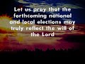 PRAYER FOR THE ELECTIONS [Philippines 🇵🇭] 2022 (by Bishop Ambo David)