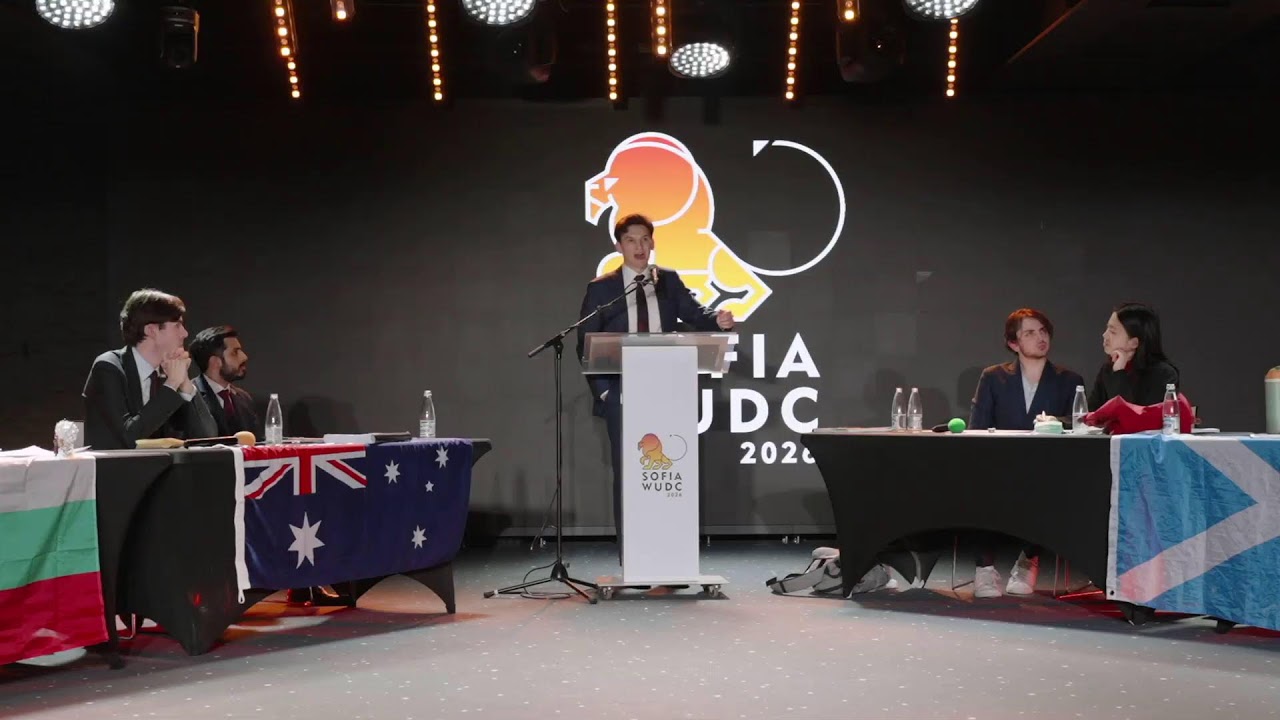 Sofia WUDC 2026 Open Final