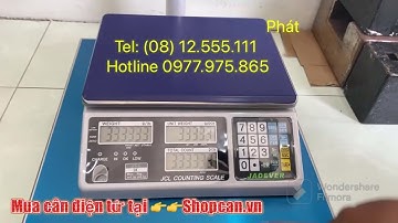 Hướng dẫn hiệu chuẩn cân đếm điện tử JADEVER JCL 3kg - SHOP CÂN ĐIỆN TỬ