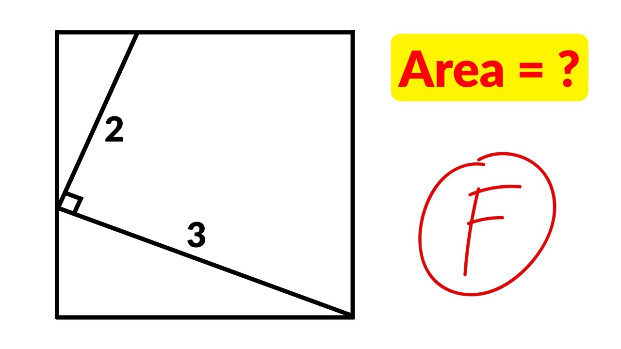 Finding the Area of a Square Using Geometric Relationships