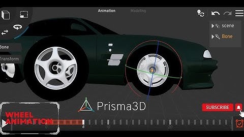 Prisma3D Wheel Animation | #tutorial  #prisma3d #3d #editing #vfx